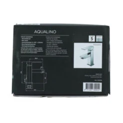 Aqualino Wastafelkraan Panaro Met Hendel En Waste Chroom -Badkamer Verkoop 123 6409