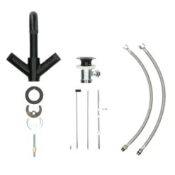 Aqualino Wastafelkraan Fortore 2-knops Met Waste Zwart 29 Aqualino Wastafelkraan Fortore 2-knops Met Waste Zwart -Badkamer Verkoop 123 6422