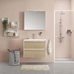 Tiger Reverse Meubelset 80 Cm Met 2 Lades Naturel Eik / Mat Wit Inclusief Quadro Wastafel Hoogglans Wit 21 Tiger Reverse Meubelset 80 Cm Met 2 Lades Naturel Eik / Mat Wit Inclusief Quadro Wastafel Hoogglans Wit -Badkamer Verkoop 123 647