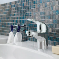 GROHE Wastafelkraan Swift S-size Met Hendel En Waste Chroom -Badkamer Verkoop 123 6496