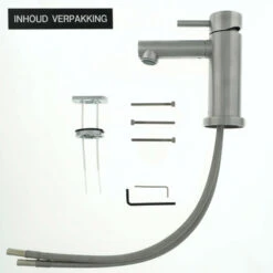 Tiger Wastafelkraan Boston Met Hendel RVS -Badkamer Verkoop 123 6513