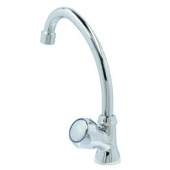 Handson Fonteinkraan Thomas C-uitloop Met Draaiknop Chroom -Badkamer Verkoop 123 6526