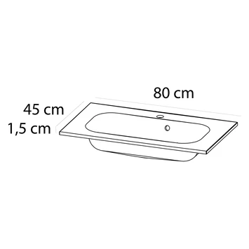 Tiger Reverse Meubelset 80 Cm Met 2 Lades Naturel Eik / Mat Wit Inclusief Oval Wastafel Hoogglans Wit 5 Tiger Reverse Meubelset 80 Cm Met 2 Lades Naturel Eik / Mat Wit Inclusief Oval Wastafel Hoogglans Wit - Afbeelding 3