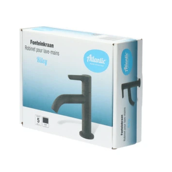 Atlantic Fonteinkraan Riley Met Hendel Zwart 12 Atlantic Fonteinkraan Riley Met Hendel Zwart - Afbeelding 10