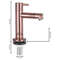 Differnz Fonteinkraan Recht Koper 9 Differnz Fonteinkraan Recht Koper -Badkamer Verkoop 123 6593