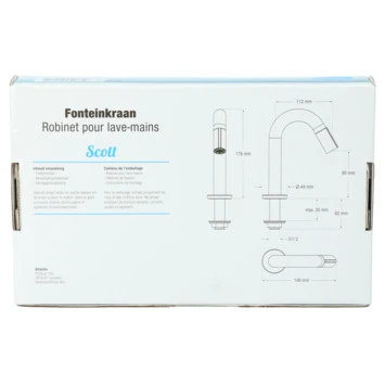 Atlantic Fonteinkraan Scott Met Draaiknop Chroom 13 Atlantic Fonteinkraan Scott Met Draaiknop Chroom - Afbeelding 11
