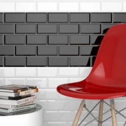 Wandtegel Metro Zwart 7,5x15 Cm 0,5 M² -Badkamer Verkoop 123 6673