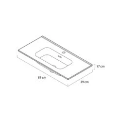 Tiger Badmeubelset Pocket 80 Cm Met 2 Lades Wit 18 Tiger Badmeubelset Pocket 80 Cm Met 2 Lades Wit -Badkamer Verkoop 123 668