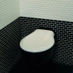 Mozaïektegel Mini Metro Zwart 32,2x29,8 Cm 4 Stuks -Badkamer Verkoop 123 6965