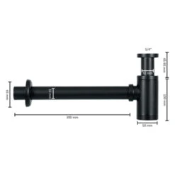 Differnz Sifon Mat Zwart 7 Differnz Sifon Mat Zwart -Badkamer Verkoop 123 7117