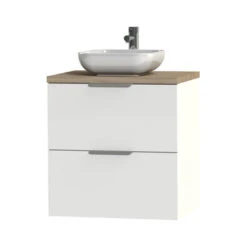 Tiger Badkamermeubel Studio 60cm Hoogglans Wit/witte Waskom Met Profielgrepen 8 Tiger Badkamermeubel Studio 60cm Hoogglans Wit/witte Waskom Met Profielgrepen -Badkamer Verkoop 123 738