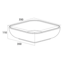 Tiger Badkamermeubel Studio 60cm Naturel Eik/witte Waskom Met Vierkante Greep -Badkamer Verkoop 123 747