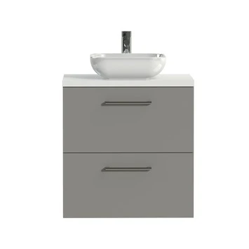 Tiger Badkamermeubel Studio 60 Cm Mat Grijs Met Keramische Waskom Hoogglans Wit En Ronde Grepen 3 Tiger Badkamermeubel Studio 60 Cm Mat Grijs Met Keramische Waskom Hoogglans Wit En Ronde Grepen