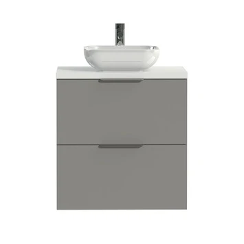 Tiger Badkamermeubel Studio 60 Cm Mat Grijs Met Keramische Waskom Hoogglans Wit En Profielgrepen 3 Tiger Badkamermeubel Studio 60 Cm Mat Grijs Met Keramische Waskom Hoogglans Wit En Profielgrepen