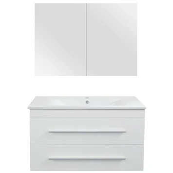 Style Badmeubelset Mat Wit 90 Cm 3 Style Badmeubelset Mat Wit 90 Cm