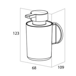 TIger Zeepdispenser Hangend Tune RVS 23 TIger Zeepdispenser Hangend Tune RVS -Badkamer Verkoop 123 876