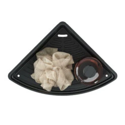 Tiger Hoekdouchemand Cooper 21 Cm RVS/zwart -Badkamer Verkoop 123 906