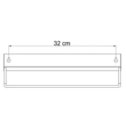 Sealskin Plank- En Handdoekhouder Brix Zwart 26 Sealskin Plank- En Handdoekhouder Brix Zwart -Badkamer Verkoop 123 933