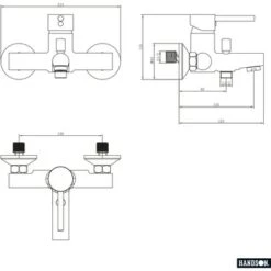 Handson Badkraan Oscar Chroom 15 Cm -Badkamer Verkoop 123 95